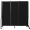 National Public Seating NPS Room Divider, 6' Height, 3 Sections, Black RDB6-3PT10 - alternate 1
